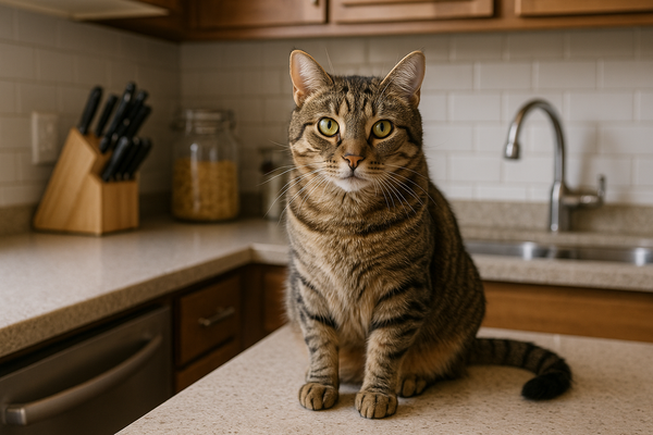 How to Keep Your Cat Off Of The Kitchen Counters